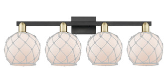 Arcadia Four Light Bath Vanity in Black Antique Brass (405|716-4W-BAB-G121-8RW)