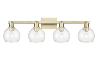 Arcadia Four Light Bath Vanity in Antique Brass (405|716-4W-AB-G122-6)