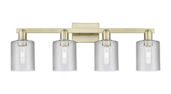 Arcadia Four Light Bath Vanity in Antique Brass (405|716-4W-AB-G112)
