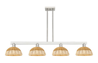 Arcadia Four Light Island Pendant in Brushed Satin Nickel (405|716-4I-SN-NBD2-9-NAT)
