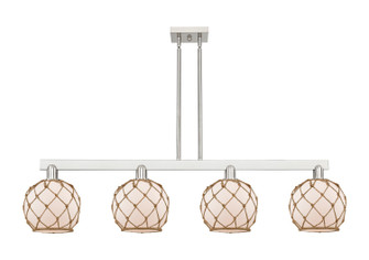 Arcadia Four Light Island Pendant in Brushed Satin Nickel (405|716-4I-SN-G121-8RB)