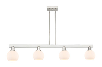 Arcadia Four Light Island Pendant in Brushed Satin Nickel (405|716-4I-SN-G121-6)