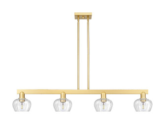 Arcadia Four Light Island Pendant in Satin Gold (405|716-4I-SG-G92)