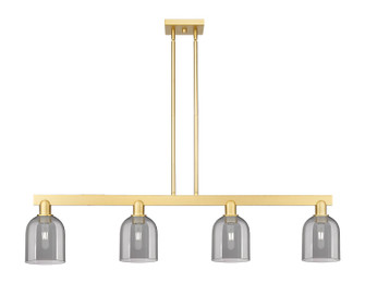 Arcadia Four Light Island Pendant in Satin Gold (405|716-4I-SG-G558-6SM)