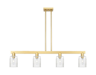 Arcadia Four Light Island Pendant in Satin Gold (405|716-4I-SG-G342)