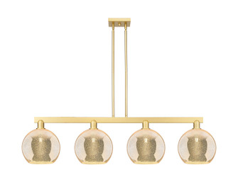 Arcadia Four Light Island Pendant in Satin Gold (405|716-4I-SG-G128-10)