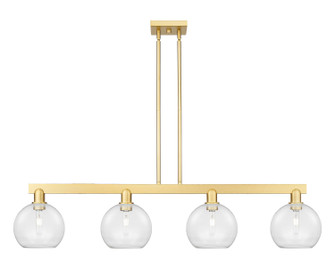 Arcadia Four Light Island Pendant in Satin Gold (405|716-4I-SG-G122-8)