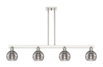 Arcadia Four Light Island Pendant in Polished Nickel (405|716-4I-PN-G556-6SM)