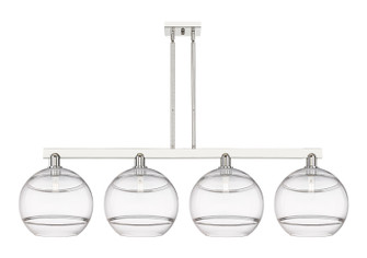 Arcadia Four Light Island Pendant in Polished Nickel (405|716-4I-PN-G556-12CL)
