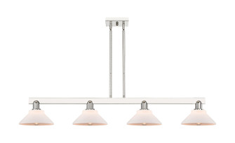 Arcadia Four Light Island Pendant in Polished Nickel (405|716-4I-PN-G131)