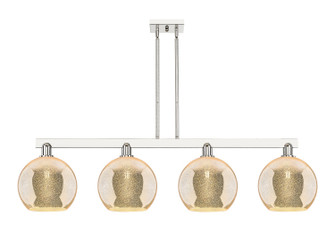 Arcadia Four Light Island Pendant in Polished Nickel (405|716-4I-PN-G128-10)