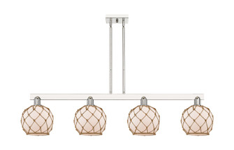 Arcadia Four Light Island Pendant in Polished Nickel (405|716-4I-PN-G121-8RB)