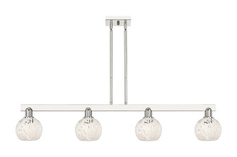 Arcadia Four Light Island Pendant in Polished Nickel (405|716-4I-PN-G1216-6WM)