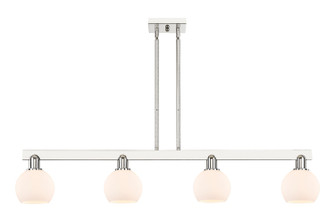 Arcadia Four Light Island Pendant in Polished Nickel (405|716-4I-PN-G121-6)