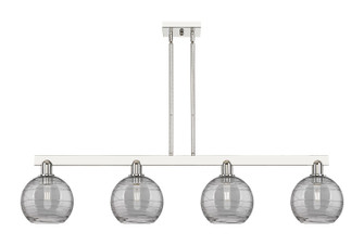 Arcadia Four Light Island Pendant in Polished Nickel (405|716-4I-PN-G1213-8SM)