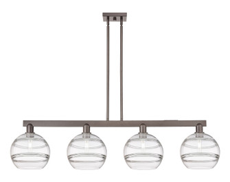 Arcadia Four Light Island Pendant in Oil Rubbed Bronze (405|716-4I-OB-G556-10CL)