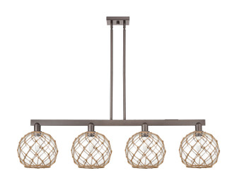 Arcadia Four Light Island Pendant in Oil Rubbed Bronze (405|716-4I-OB-G122-10RB)
