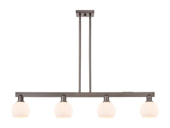 Arcadia Four Light Island Pendant in Oil Rubbed Bronze (405|716-4I-OB-G121-6)
