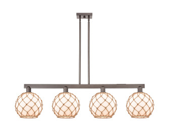 Arcadia Four Light Island Pendant in Oil Rubbed Bronze (405|716-4I-OB-G121-10RB)