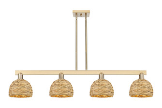 Arcadia Four Light Island Pendant in Champagne Bronze (405|716-4I-CB-RBD-8-NAT)