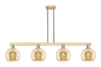 Arcadia Four Light Island Pendant in Champagne Bronze (405|716-4I-CB-G128-8)