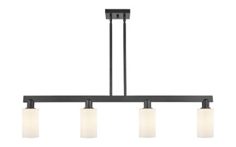 Arcadia Four Light Island Pendant in Matte Black (405|716-4I-BK-G801)