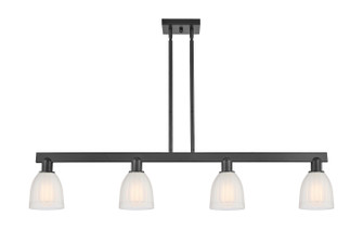 Arcadia Four Light Island Pendant in Matte Black (405|716-4I-BK-G441)