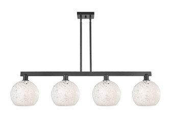 Arcadia Four Light Island Pendant in Matte Black (405|716-4I-BK-G1216-10WM)