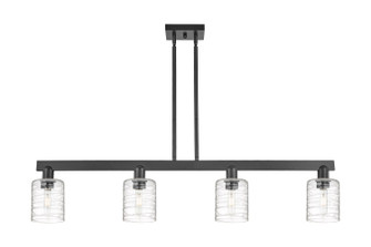 Arcadia Four Light Island Pendant in Matte Black (405|716-4I-BK-G1113)