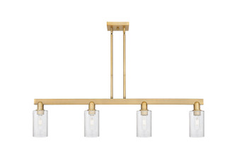 Arcadia Four Light Island Pendant in Brushed Brass (405|716-4I-BB-G804)