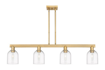Arcadia Four Light Island Pendant in Brushed Brass (405|716-4I-BB-G558-6CL)