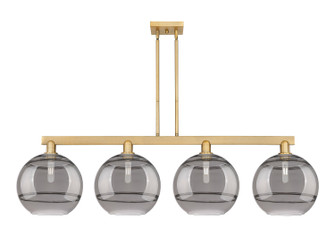 Arcadia Four Light Island Pendant in Brushed Brass (405|716-4I-BB-G556-12SM)