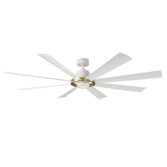 Aura 72'' Ceiling Fan in Soft Brass/Matte White (441|FR-W2303-72L-SB/MW)