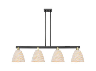 Arcadia Four Light Island Pendant in Black Antique Brass (405|716-4I-BAB-NBD-9-NAT)