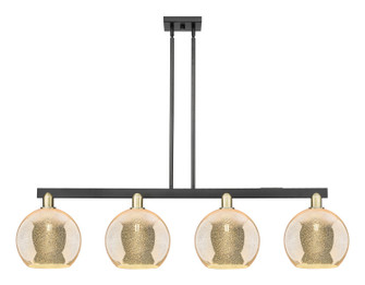 Arcadia Four Light Island Pendant in Black Antique Brass (405|716-4I-BAB-G128-10)
