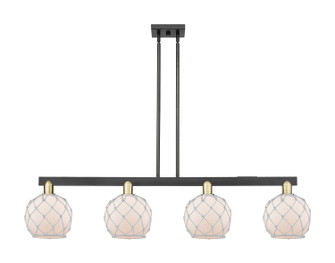 Arcadia Four Light Island Pendant in Black Antique Brass (405|716-4I-BAB-G121-8RW)