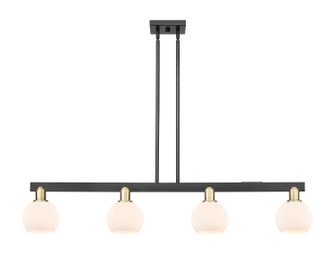 Arcadia Four Light Island Pendant in Black Antique Brass (405|716-4I-BAB-G121-6)