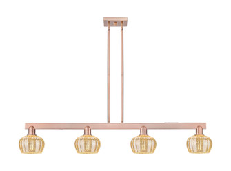 Arcadia Four Light Island Pendant in Antique Copper (405|716-4I-AC-G96)