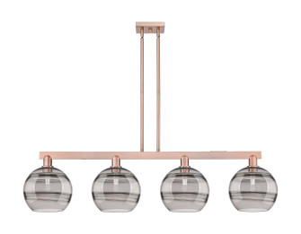 Arcadia Four Light Island Pendant in Antique Copper (405|716-4I-AC-G556-10SM)