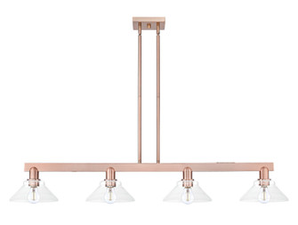 Arcadia Four Light Island Pendant in Antique Copper (405|716-4I-AC-G132)