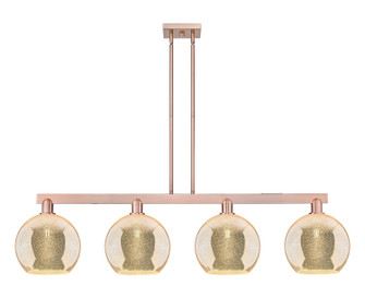 Arcadia Four Light Island Pendant in Antique Copper (405|716-4I-AC-G128-10)