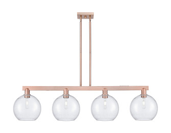 Arcadia Four Light Island Pendant in Antique Copper (405|716-4I-AC-G124-10)