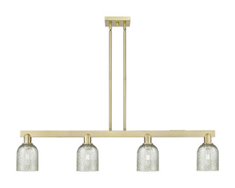 Arcadia Four Light Island Pendant in Antique Brass (405|716-4I-AB-G259)