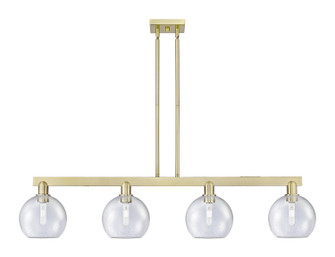 Arcadia Four Light Island Pendant in Antique Brass (405|716-4I-AB-G124-8)