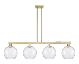 Arcadia Four Light Island Pendant in Antique Brass (405|716-4I-AB-G124-10)