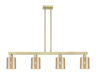 Arcadia Four Light Island Pendant in Antique Brass (405|716-4I-AB-G116)