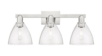 Arcadia Three Light Bath Vanity in Brushed Satin Nickel (405|716-3W-SN-GBD-754)