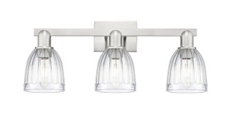 Arcadia Three Light Bath Vanity in Brushed Satin Nickel (405|716-3W-SN-G442)