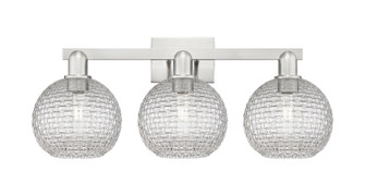 Arcadia Three Light Bath Vanity in Brushed Satin Nickel (405|716-3W-SN-G122C-8CL)