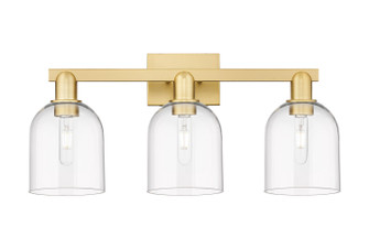Arcadia Three Light Bath Vanity in Satin Gold (405|716-3W-SG-G558-6CL)